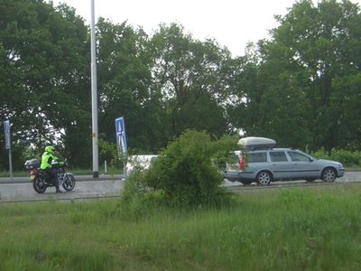 een motorrijder