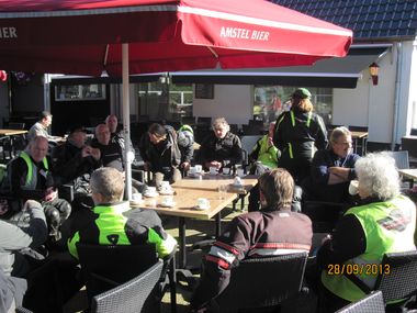 ... op het terras ...