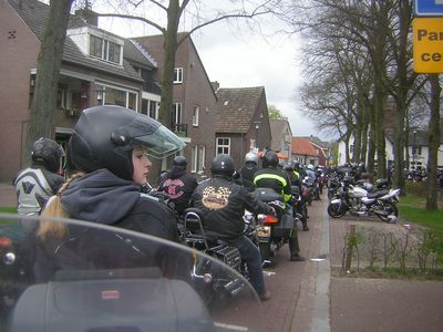 in de rij